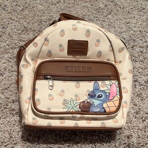 Loungefly Disney Cream and Brown Stitch Backpack